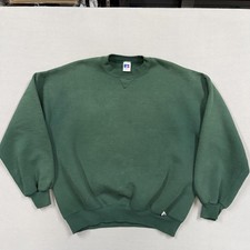 Vintage Russell Athletic Sweatshirt Mens XL Green Fleece Crewneck Made USA picture
