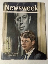 Vintage NEWSWEEK MAGAZINE June 17, 1968 Robert F. Kennedy Assassination  picture