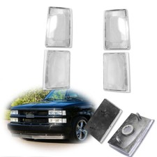 For 1988-1993 Chevy Truck Pickup C/K 1500 Clear Front Side Marker Light Set of 4 picture