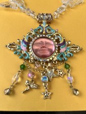 Kirk’s Folly Multicoloured Sea view Moon Necklace  picture