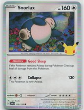 Snorlax 119/128 ME: 30th Celebration Pokemon Holo Near Mint picture