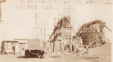 3V Photograph Large Machines Pumps Old Flatbed Truck Typewriter Writing 1910's picture