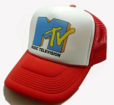 Vintage MTV Music Television Foam Front Trucker Hat Snapback Mesh Cap Retro 80s picture