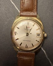 Waltham R614 Mens Watch 17j Manual Winding Date Art-deco Red Arrow - Running picture