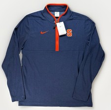 Nike Syracuse Orange 1/4 Zip Victory Pullover Mens Large Dri-Fit Sweater Jacket picture