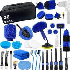 36pcs Car Detailing Brush Set & Cleaning Kit - Complete Auto Care Essentials picture