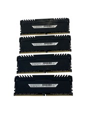 Corsair Vengeance LED 16GB (4X8GB) DDR4 3000MHz Red CMU16GX4M2C3000C15R Lot of 4 picture