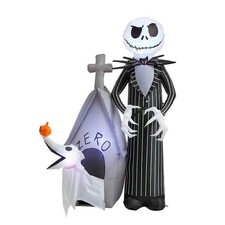 Disney 5 FT Jack Skellington Zero Pre-Lit Halloween Airblown Inflatable G-224416 picture