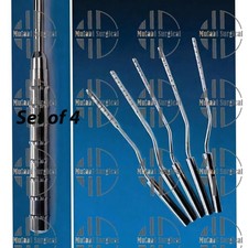 Rossello Corporal Dilator Set 5pcs Urethroplasty 8-12mm Stainless Steel New picture