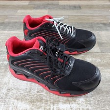 Reebok Zig Elusion Heritage Mens Work Shoes Sz 10 M Black Red Low Cut Sneakers picture