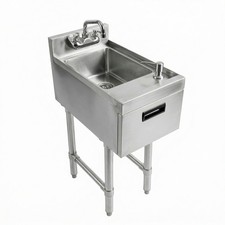 22 in. x 12 in. Underbar Hand Sink with Soap and Towel Dispenser 22x12 Hand Wash picture