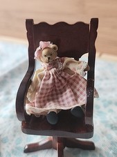 1:12 Dollhouse Miniature Teddy Bear Doll by Artisan Maureen Thomas Vintage IGMA picture