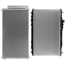 Aluminum Radiator & Condenser 2012-2015 Honda Civic 1.8L 13221 picture