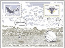 france 2026 Airborne Troops Training 80 years 1946 Military Parachutist ms2v mnh picture