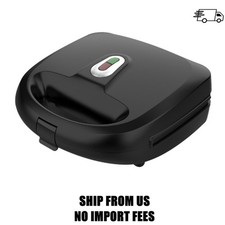 Mainstays 2 Slice Removable Plates Waffle and Sandwich Maker, Ceramic Nonstick, picture
