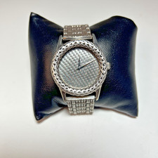 MENS VINTAGE JOHN HARDY COLLECTION 4874 QUARTZ WATCH STERLING SILVER TIMEPIECE picture