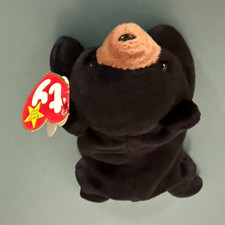 Ty Beanie Babies Blackie Bear Plush Retired Vintage 1994 MPN 4054 picture