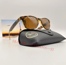 Ray-Ban RB2132 710 New Wayfarer Classic Sunglasses 55-18 Light Havana B-15 Brown picture