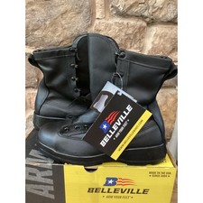 Belleville 800ST Mens Size 9.5 R Black Waterproof Steel Toe FLT Flight Deck Boot picture