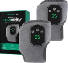 NEW 2 PACK Rejuvacare Foot Renew 3-in-1 Nerve Relief Ankle Massager Pair picture