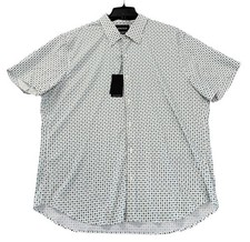 NEW Bonobos Men's Slim Fit SS Geo Print Button Up Shirt White Size Small NWT picture