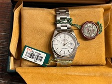 Rolex Datejust Mens Stainless Steel Watch with Oyster Band and White Dial 16200 picture