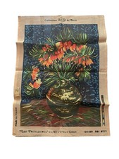 Vincent Van Gogh 1887 Les FRITILLARIES Flowers Needlepoint Canvas France 60x80 picture