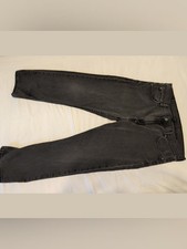 Levis 569 Loose Straight Jeans Gray Black Wash Mens 36x36 picture