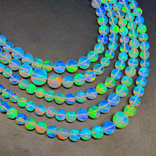 4-6mm AAA Grade Ethiopian Opal Ball Beads Necklace Welo Fire Opal Beads Jewelry picture
