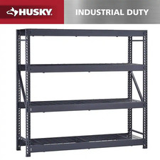 4-Shelf Metal Industrial Duty Freestanding Garage Storage Shelving Unit in Black picture