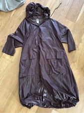 Vintage Lilith made in France avant-garde nylon trench coat brown Large picture