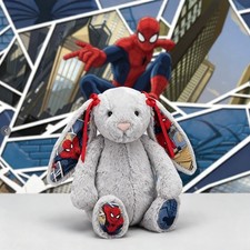 Jelly Spiderman Bunny Plush Toy | Hand-Crafted Superhero Stuffed Anima picture