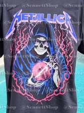 Metallica Life Burns Faster Black Shirt (Cloaked Skeleton) Sphere Las Vegas picture