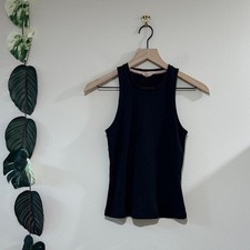 Eberjay Black Ribbed Tank Top Size Small- Pima Cotton picture