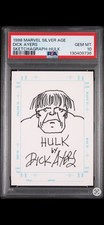 1998 MARVEL SILVER AGE DICK AYERS HULK SKETCHAGRPAH PSA 10 GEM MINT POP 1 picture