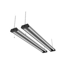 2-PACK 4' LED Shop Light Heavy Duty Linkable Fixture 5500lm Bright White Garage picture
