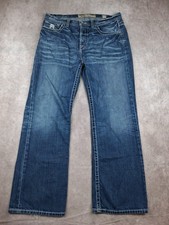 Vintage BKE Tyler Bootcut Jeans Men 33x32 Early Button Fly Version Whiskered y2k picture