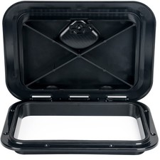 Black Boat Boat Hatch Cover Marine  ABS Boat Deck Hatch Lid  15 in With Handle picture