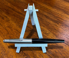 Vintage Parker Fountain Pen Black with Silver Cap Arrow Clip Made in the USA picture