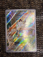 Meowth 106/094 Illustration Rare Phantasmal Flames PFL Pokemon Card NM picture