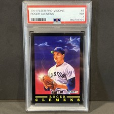 1991 Fleer Pro Visions #9 ROGER CLEMENS PSA 7 NM Red Sox Looks NICER picture