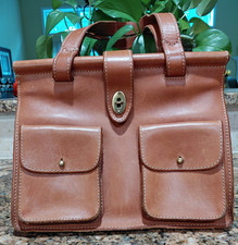 Vintage FOSSIL Leather Pocketbook Brown picture