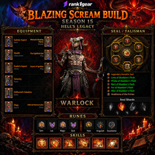 Diablo 4⚔️ Season 15⚔️ Blazing Scream Warlock Build Endgame⚔️ BEST BUILD S+ TIER picture
