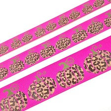 Leopard Pumpkins Garden Rose Grosgrain Ribbon picture