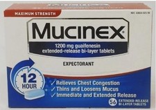 Mucinex 12 Hour Maximum Strength 1200mg Expectorant, 56 tablets, 06/2028 picture