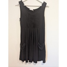 Calvin Klein Black Sleeveless Mini Dress (size 4) Soft, flowy Date LBD picture