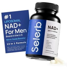 Selerb NAD+ Supplement for Men – With Liposomal-NAD+,CoQ10, L-Carnitine, L-Argi picture