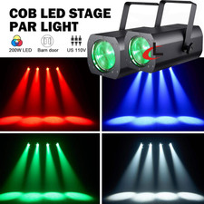 2PCS 200W RGBW COB Zoom LED Par Light DMX Audience Blinder Stage Lighting Show picture