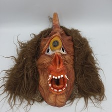 Vintage Cyclops Halloween Latex Face Mask W/Brown Vieu Chang picture