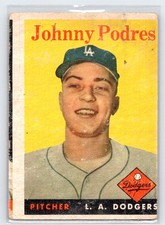 1958 Topps Johnny Podres #120 Dodgers picture